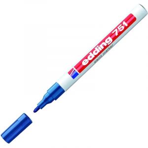 Маркер лаковый EDDING E-751/3 синий, 1-2мм, мет. корп