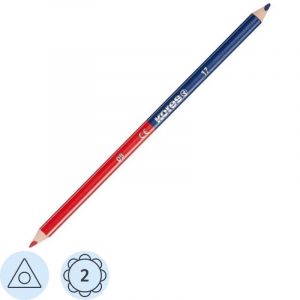 Карандаши цветные 2цв 3-гран,двустор Kores 94871.01