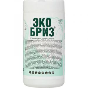 Салфетки дезинфицирующие Экобриз, туба, 60 шт в упак