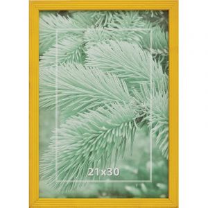 Рамка 21х30см деревянная, профиль №2, цвет &#039;ярко-ж