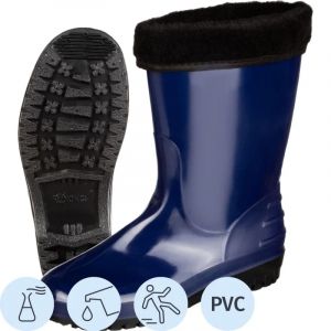 Сапоги женские цв.т.синий мод 260 У (р.37) (240) ПВХ утепленные