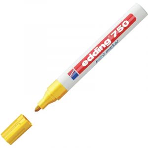 Маркер лаковый EDDING E-750/5 желтый 2-4мм, мет. корп