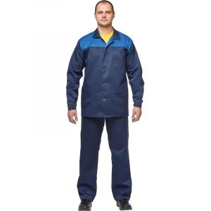 Костюм летний муж. л16-КБР син/вас (р.60-62) 182-188