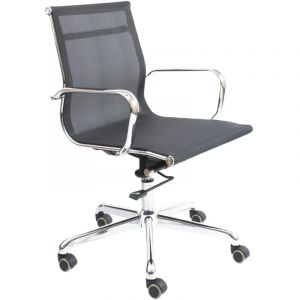 Кресло UP_Кайман Н сетка черная CK-11