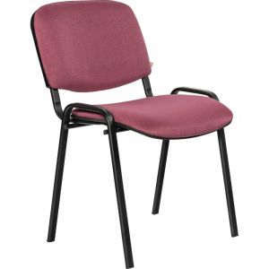 Стул UA_EChair Rio(ИЗО/ISO) черн, ткань бордовый С-29