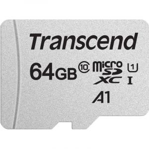Карта памяти Transcend 300S microSDXC 64Gb UHS-I Cl10 +ад, TS64GUSD300S-A