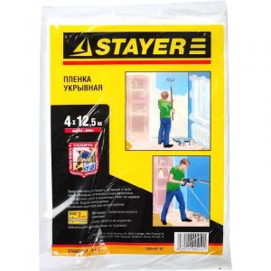 Пленка защитная укрывная 7 мкм 4х12,5 м STAYER 1225-07-12