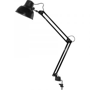 Светильник Трансвит Бета на струбцине Е27 черный