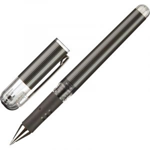 Ручка гелевая неавтомат. Pentel Hybrid gelGripDX чер0,7мм К227-А,манж