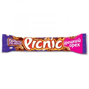 Шоколадный батончик PICNIC Грецкий орех 52г