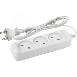 Удлинитель ЭРА, 3 роз/1.5м/2х0.75мм/6А/1300Вт, без заземл, UX-3-1.5m (M)