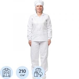 Куртка для пищевого производства жен. у17-КУ (р.48-50) р.170-176