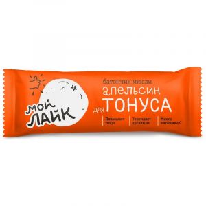Батончик мюсли Леовит Апельсин для тонуса, (30б/25г) 132348