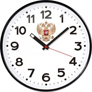 Часы настенные Troyka модель77, диаметр 305 мм,  пластик 77770732