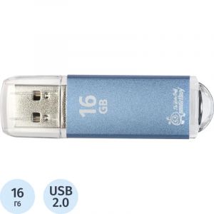 Флеш-память Smartbuy V-Cut, 16Gb, USB 2.0, син, SB16GBVC-B