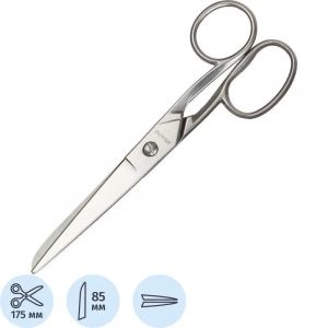 Ножницы Attache Metal 175 мм, ассиметричные ручки,цельнометаллические