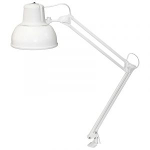 Светильник Трансвит Бета-К МС на металлической  струбцине Е27 60W белый