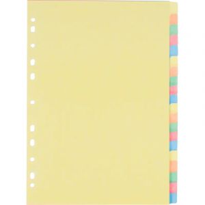 Разделитель листов 1-20, цв.картAttache,A4