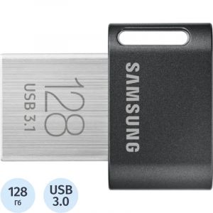 Флеш-память Samsung FIT Plus, 128Gb, USB 3.1 G1, чер, MUF-128AB/APC