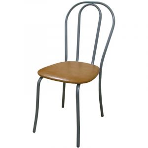 Стул для столовых UD_Вереск СМ7/6-05 карк сереб.металл, к/з бежевый К-009