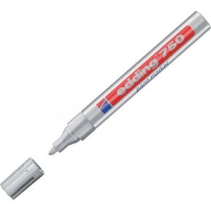 Маркер лаковый EDDING E-750/54 серебряный 2-4мм, мет. корп