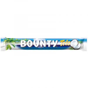 Шоколадный батончик Bounty Trio с мякотью кокоса, 82,5г