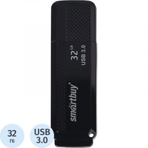 Флеш-память Smartbuy 32GB Dock Black 3.0(SB32GBDK-K3)
